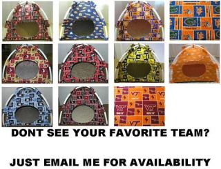 Pet Beds Pup Tent 4 Cats or Dogs College Football Teams