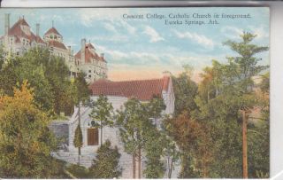  Crescent College Eureka Springs AR Postcard