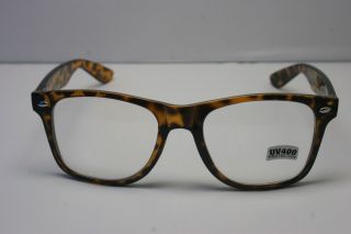 Tortoise 80s retro clear Lens Sun Glasses Nerd vintage teacher classic