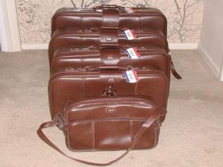  Tourister 5 Piece Brown Soft Sided Luggage Set Nesting Style