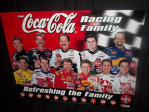 1999 NASCAR Racing Family CocaCola Poster