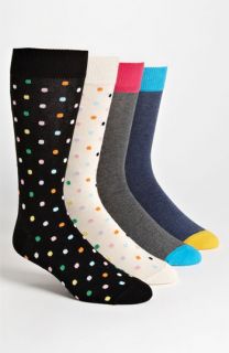 Happy Socks Cotton Blend Sock Set (4 Pack)
