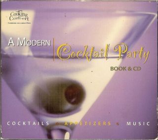 Modern Cocktail Party Appetizer Cocktail Recipe Booklet with Music