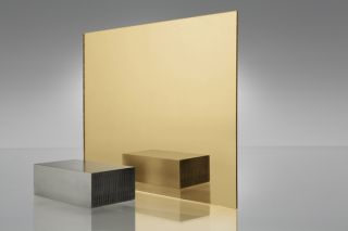 Quantity 2 Gold 1300 Acrylic Mirror Sheets 12X12