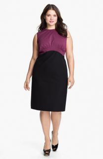 Kenneth Cole New York Mixed Media Dress (Plus)