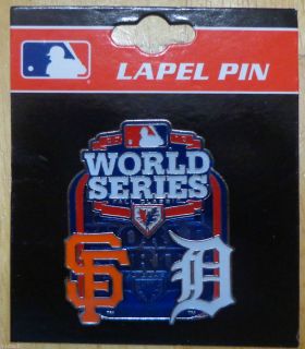 Collector Lapel Pin MLB World Series 2012 Team Logo SF Giants Detroit
