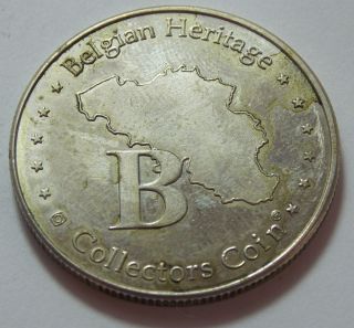 Vintage Belgian Heritage Collectors Coin Token