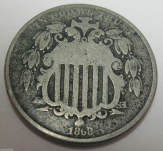  1868 Shield Nickel Collector Coin 1 18D