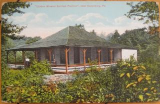 1910 Postcard Clinton Mineral Springs Saxonburg PA