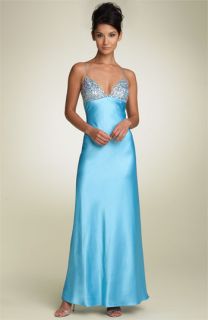 Sean Collection Sequin Back Tie Gown