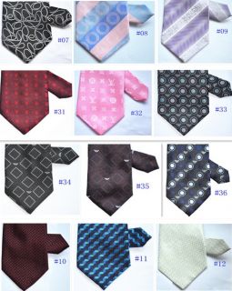 2012 New Silk Classic Mix Color Jacquard Woven Silk Mens Tie Necktie