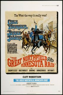 Great Northfield Minnesota RAID 1972 Orig Movie Poster
