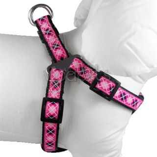10 14 Girth Pink Doggie Nylon Comfort Dog Harness Collar XS Small