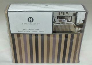  Collection Quadrus Stripe King Duvet Cover Spaced Stripe New