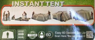   Instant Tent 8 Person 2 Room with Screen House to 60 Second Set Up
