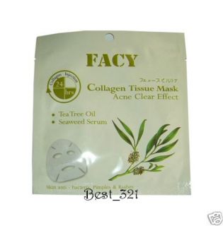 Collagen Seaweed Tissue Face Mask Acne Pimple 21ml