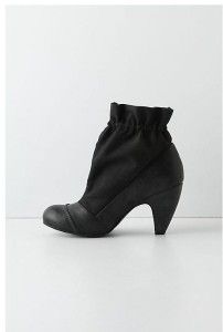 Anthropologie by Coconuts Black Prime Pairing Booties Sz 6 US Leather