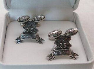 Clay Pigeon Shooting Cufflinks in Fine English Pewter