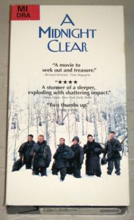 Midnight Clear VHS Movie Columbia Tristar 1992 Peter Berg Kevin
