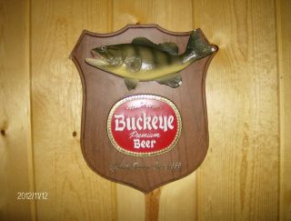 Buckeye Beer Wall Plaque Fish