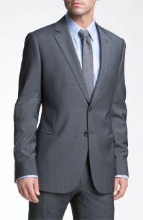 Armani Collezioni Grey Stripe Wool Suit