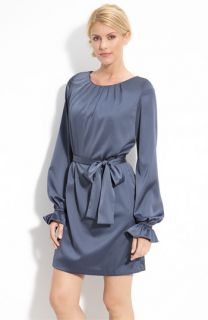 Donna Ricco Long Sleeve Charmeuse Dress