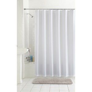 Mainstays Shower curtain Clear durable plastic No liner required NEW