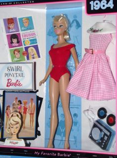Collectors Edition My Favorite Barbie 1964 Swirl Ponytail Barbie Doll