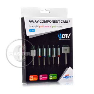 Licensed Component TV Cable for Apple iPhone 3G 3GS 4 4S New iPad 2 3