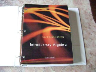 College Textbook Introductory Algebra By Tuss Gustafson Koenig Fourth