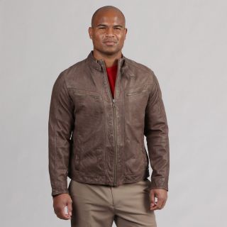  Cole Haan Men's Leather Moto Jacket