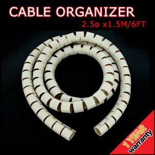 Computer Cable Cord Wire Organizer Wrap Tidy Kit 2 5Ø