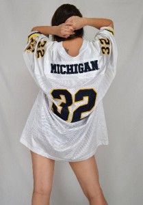  Colosseum MICHIGAN #32 College FOOTBALL Throwback JERSEY Size XXL