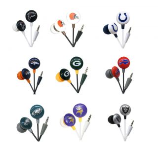  NFL iHip Headphone Mini Earbuds Assorted Teams