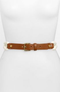 Tory Burch Leather & Rope Belt