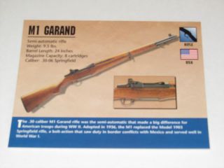  M1 Garand Collectible Firearms Card