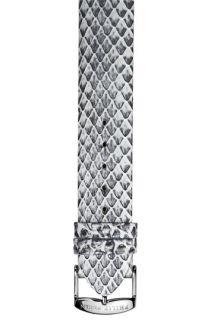 Philip Stein® 20mm Metallic Snakeskin Watch Strap