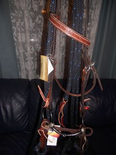 Clinton Anderson Complete Set Headstall Reins Bit Slobber Straps Chin