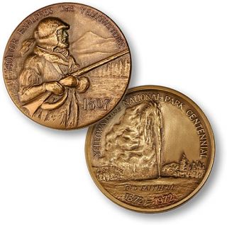 Yellowstone National Park Colter Medallic Art Co Medal