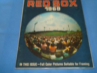 1969 Red Sox Yearbook Tony Conigliaro Full Page Picture