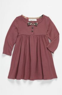 Burberry Bow Trim Dress (Infant)