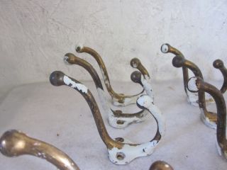 18 Steel Antique Coat Hat Closet Clothes Hooks Matching with Finial