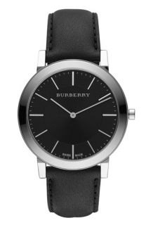 Burberry Slim Leather Strap Watch