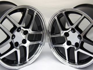 Mirror Black Corvette Z06 Wheels 17x9 5 18x10 5 ZO6 Camaro Rims 17 18