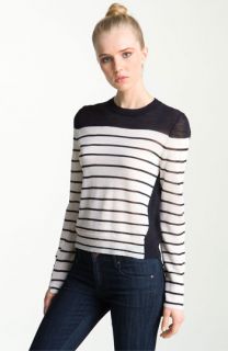 A.L.C. Faye Asymmetrical Contrast Sweater