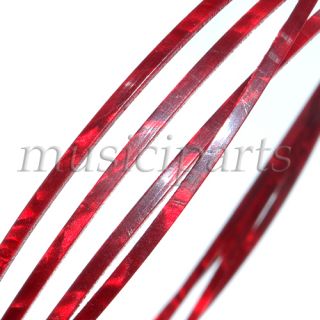  1650x2x1.5mm celluloid high quality guitar binding red pearl colored