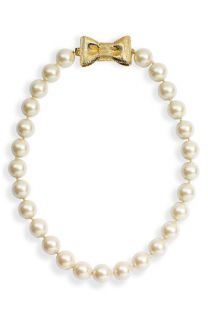 kate spade new york all wrapped up glass pearl short necklace