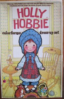 Holly Hobbie Colorforms dress up set 1975 plus Holly Hobbie birthday