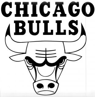 Chicago Bulls Vinyl Sticker Decal Wall or Window 4 to 24 Many Colors
