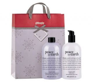 philosophy peace on earth gel and lotion duo with bag   A228470